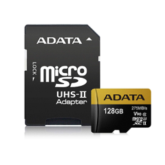 ADATA Premier ONE 128 GB MicroSD Card with Adapter