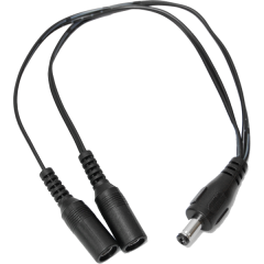 DC Power Splitter - 1 Male to 2 Female