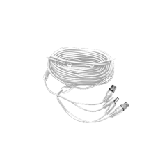 Pre-made Siamese Cable with Connectors - 150 Ft White
