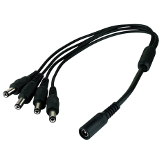 DC Power Splitter - 1 Female to 4 Male