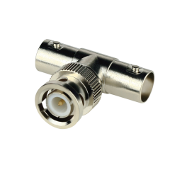 Connector - BNC Male to Dual BNC Female