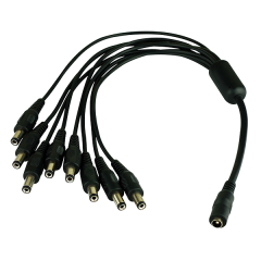 DC Power Splitter - 1 Female to 8 Male