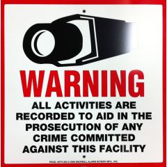 Sign Outdoor 10.5” x 10.5”