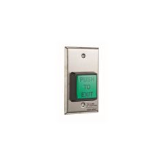 Alarm Controls - Green Illuminated "Push to Exit" Button